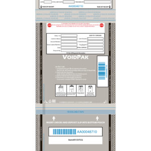 9x15 voidpak plus dual pocket security deposit bag