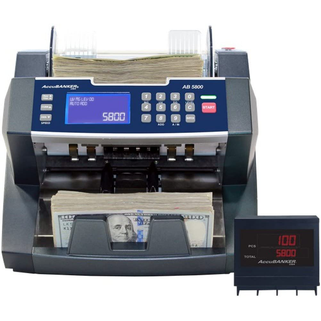 AccuBANKER 5800 F AccuBANKER 5800 – bank grade batch value bill counter