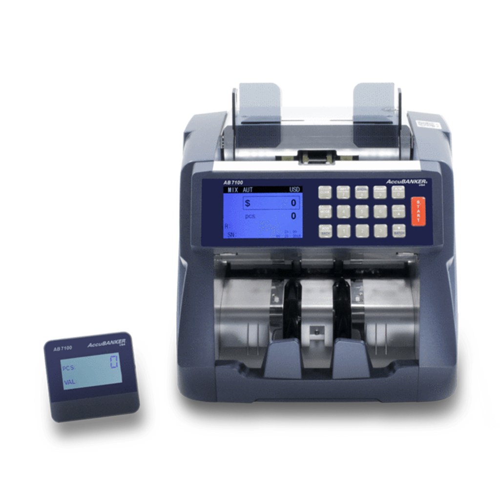 AccuBANKER 7100 -mixed bill value counter