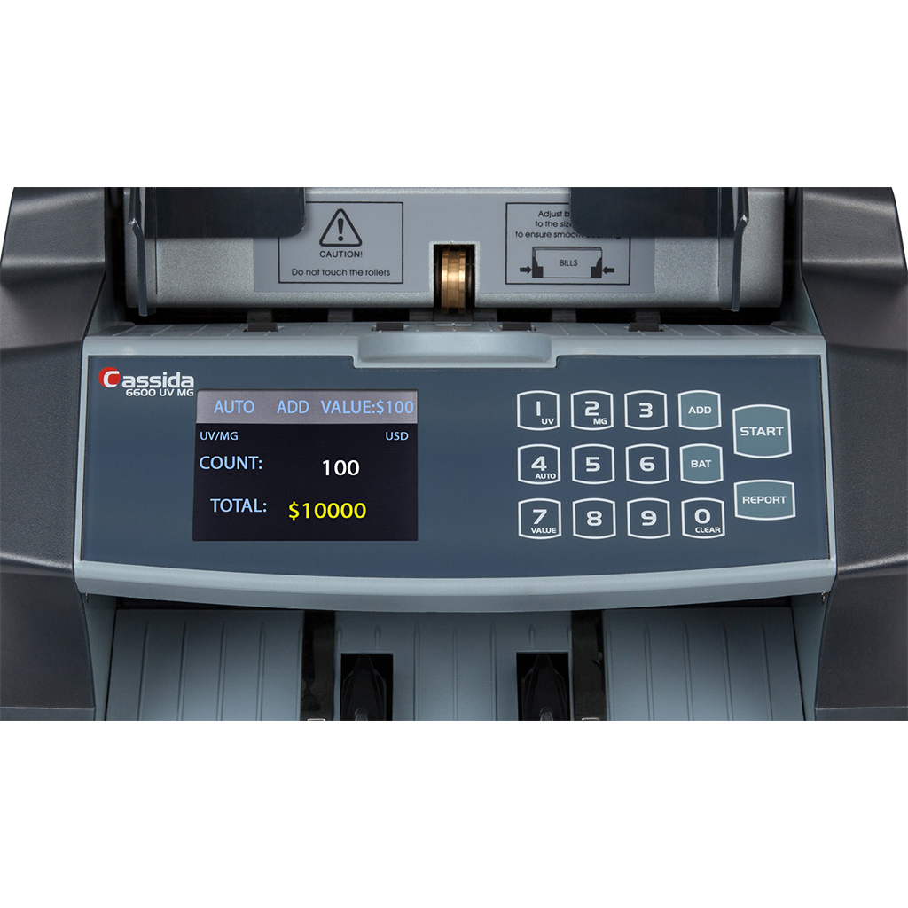 Cassida 6600 – business grade bill counter with counterfeit detection