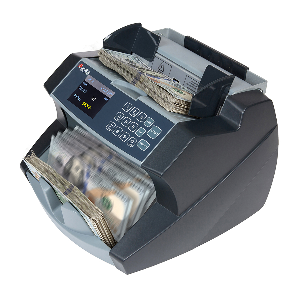 Cassida 6600 UV MG Cassida 6600 – business grade bill counter with counterfeit detection
