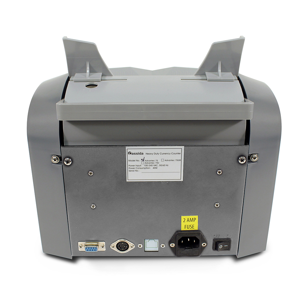 Cassida Advantec 75 – heavy-duty bill counter with counterfeit detection