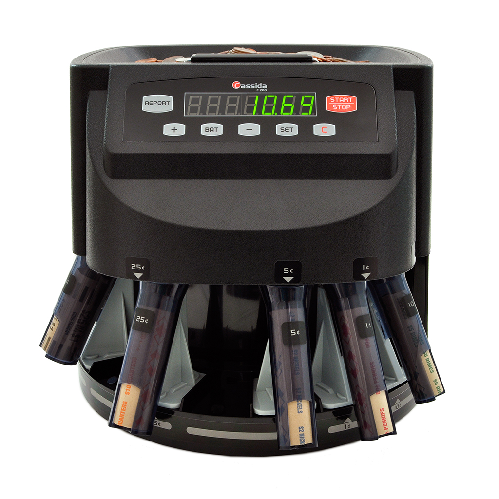 business-grade electronic coin sorter, counter and roller