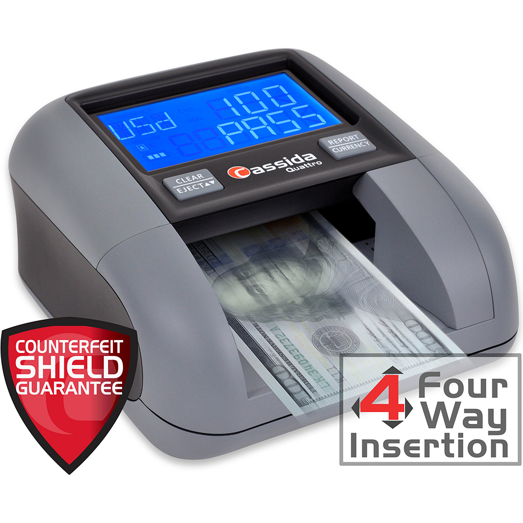 Cassida Quattro 1 Cassida Quattro – automatic counterfeit detector with advanced sensors