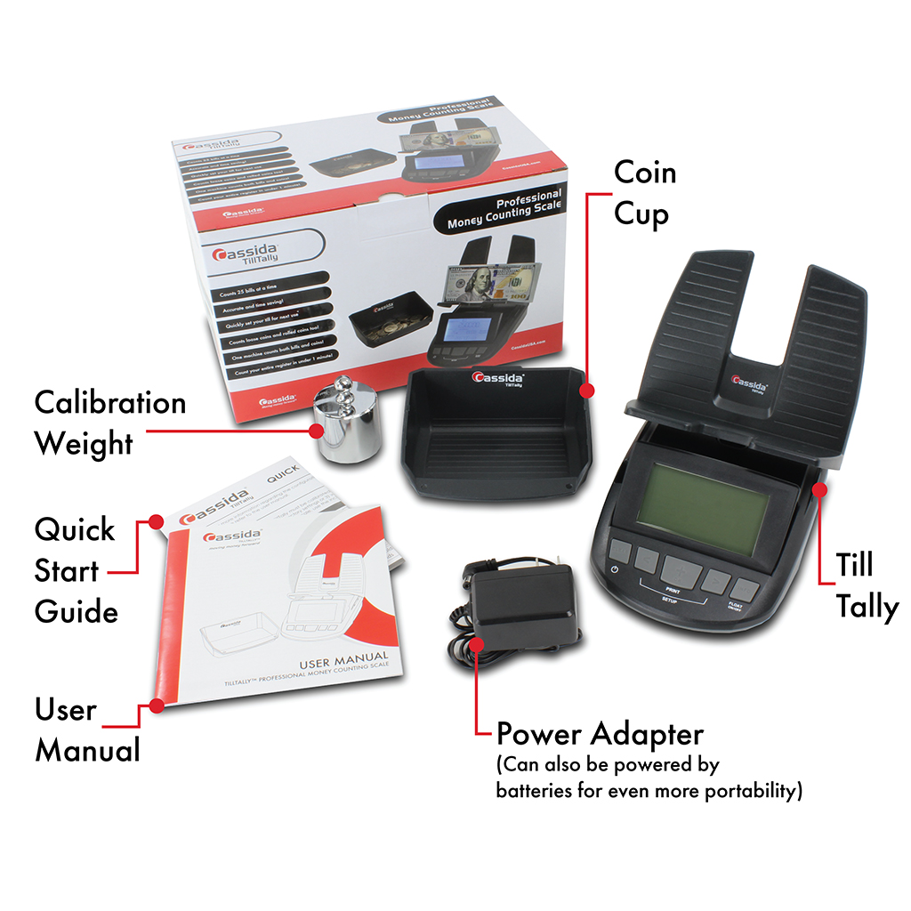 Cassida TillTally – professional money counting scale