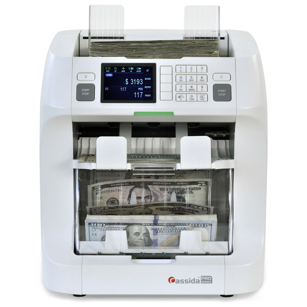 Cassida Pro Zeus front Cassida Pro Zeus - mixed currency discriminator with value counting