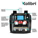 Kolibri Signature - two-pocket, bank grade mixed bill counter, sorter and reader