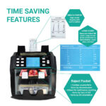 Kolibri Signature - two-pocket, bank grade mixed bill counter, sorter and reader