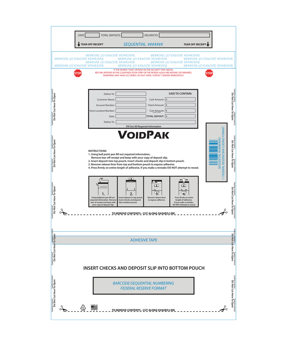 11x15-dualpocket-branded 11x15 dual pocket Voidpak tamper evident security deposit bag