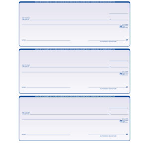 Blank 3 Per Page Laser Business Check