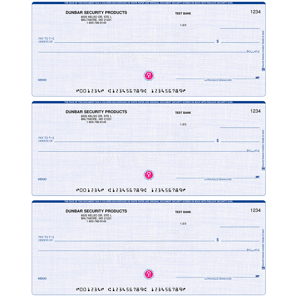3 Per Page Laser Checks 3 Per Page Laser Business Check