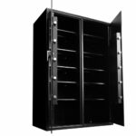 Heavy-Duty Inventory Safe 2-Door (72"H X 48"W X 27"D) - Open