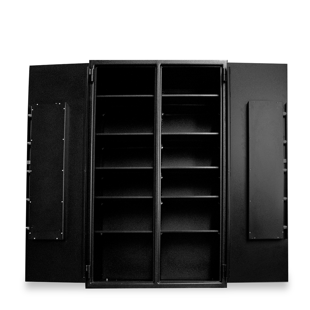 Heavy-Duty Inventory Safe 2-Door (72"H X 48"W X 27"D) - Open2