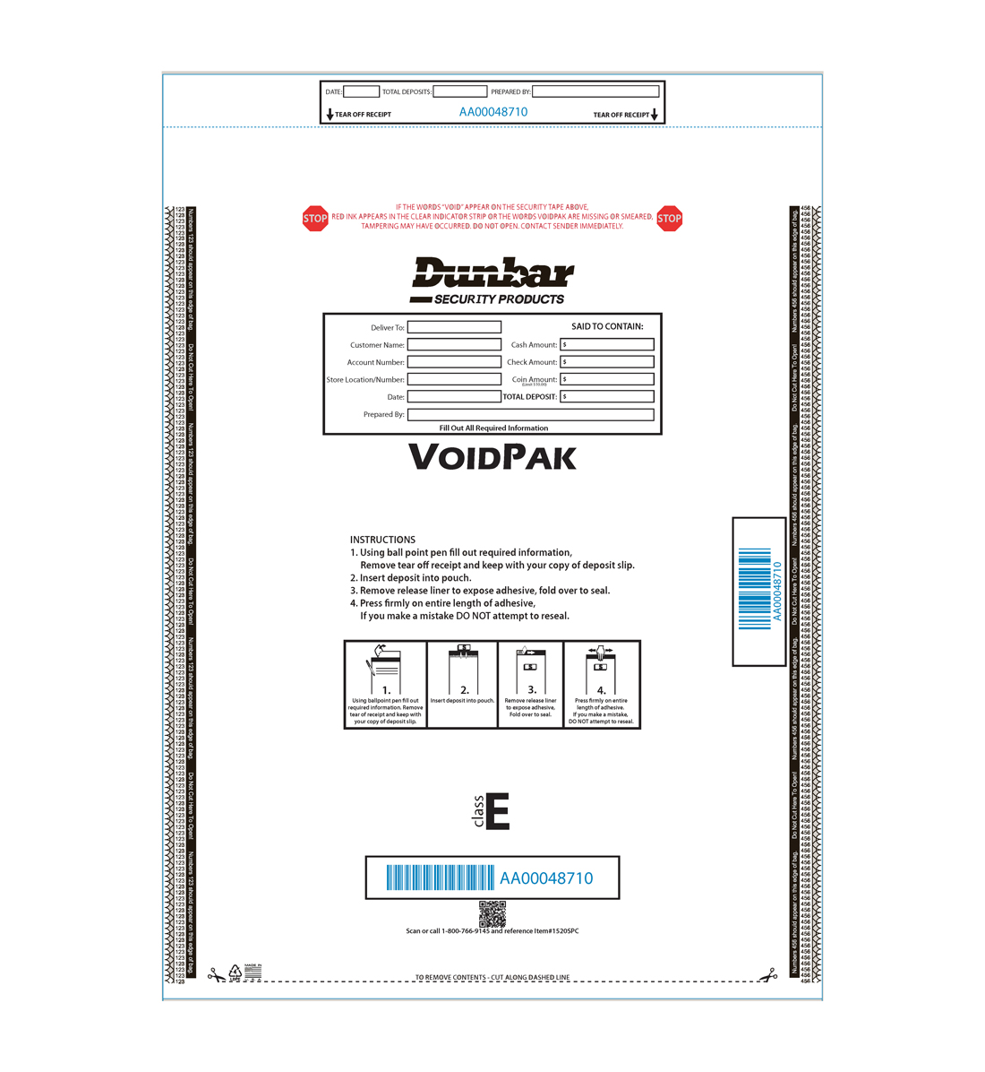 15x20-VoidPak-Branded 15 x 20 VoidPak tamper evident security deposit bag